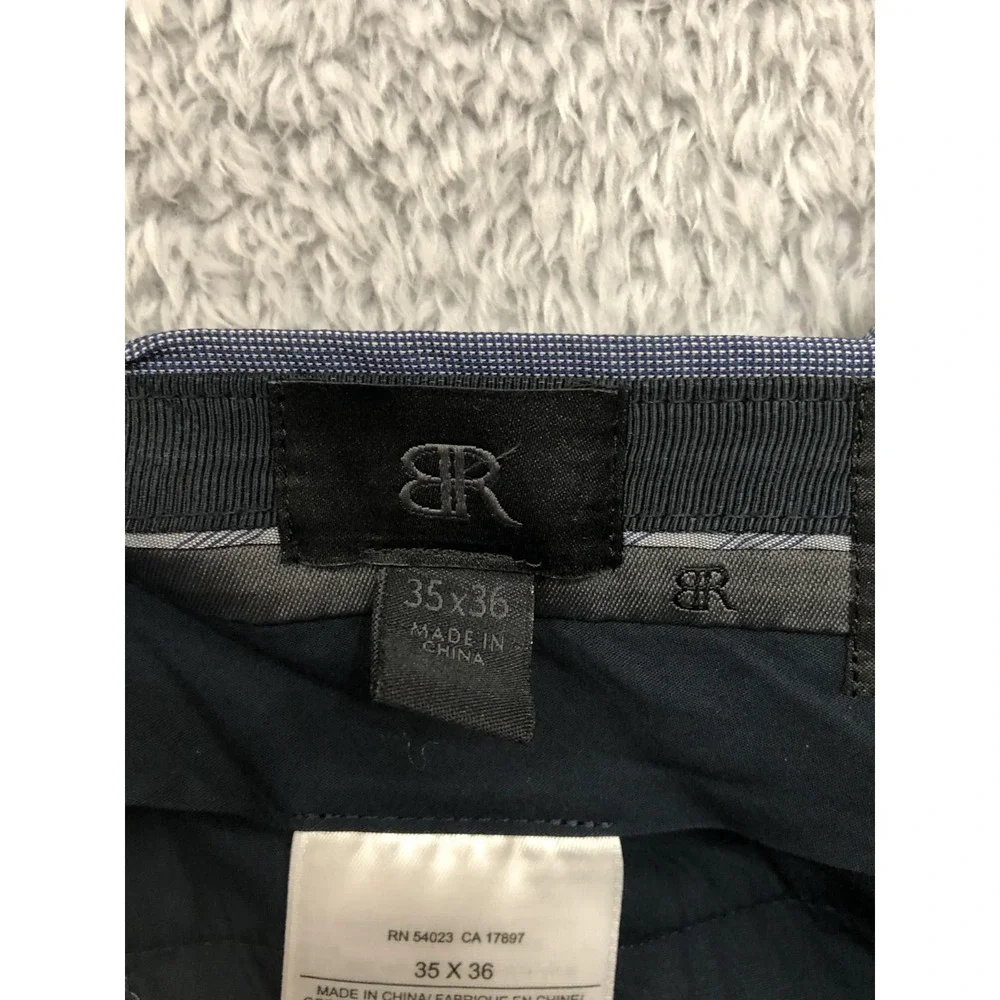Banana Republic Pants Mens 35x33 (Tag 35x36) Blue Marzotto 100% Wool